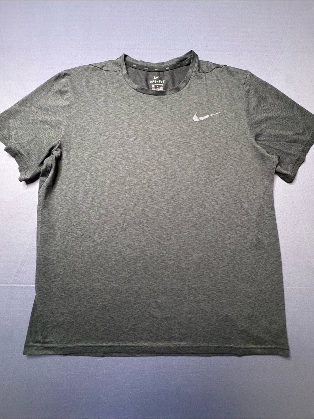 NIKE TRAINING T-SHIRT DARK GREY DRI-FIT MENS XL